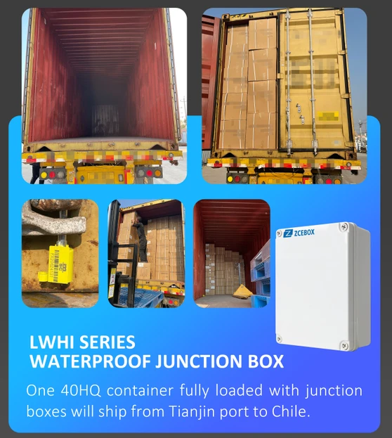 LWHI Series Waterproof Junction Boxes Will Ship From Tianjin Port To Chile